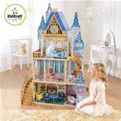 Maison de poupée en bois chateau Cendrillon Disney taille XL 