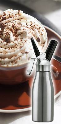 Syphon Inox a creme chantilly 0,5 litres Kayser Gastronomie