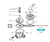 Joint étoile 5 branches pour filtre à sable vari flow et vanne pro grid HAYWARD - pièce originale - SPX0710XD