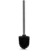 Balai brosse de WC de rechange noire avec manche en inox 