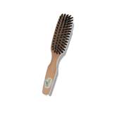 Brosse à cheveux fine en poils de sanglier, naturel pour cheveux épais