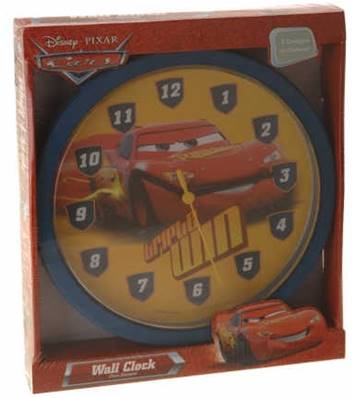 Horloge pour enfant Cars de Disney diametre 25 cm 
