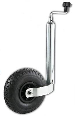 Roue jockey 48 mm pour remorque avec roue gonflable