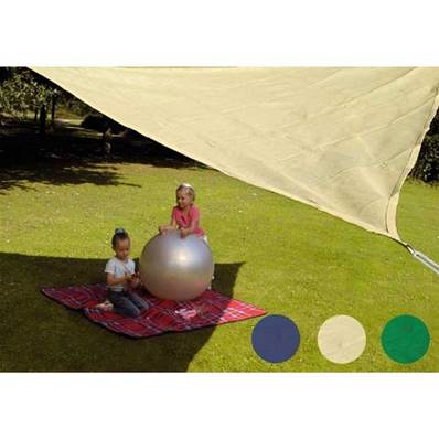 Voile d'ombrage triangulaire 3x3x3 m ecru ecoline