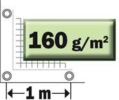 Bache armée transparente renforcée avec tramage - 2x3 m