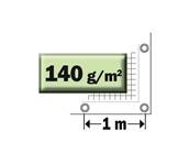 Bache de protection lourde 140 grs/m² 2x3 m resistante et etanche