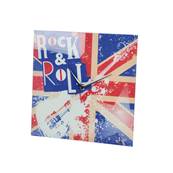 Horloge pendule murale en verre deco London Union Jack 30.5 x 30.5 cm