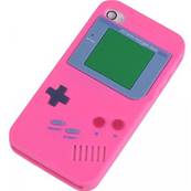 Coque etui silicone décor Game Boy Rose pour Apple iPhone 4/4S