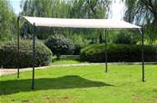 Pergola tonnelle ecru 3x4 metres adossé ou autoportée