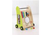 Trotteur en bois sur roulettes multi activités 1er age Kid Kraft