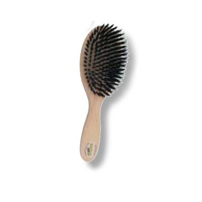 Brosse à cheveux en poils de sanglier, naturel