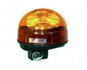 Gyrophare 12V orange ellipse sur tige fixe