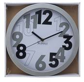 Horloge design chiffre blanc - gris - noir