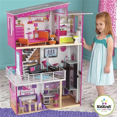 Kidkraft maison de poupée en bois luxe 3 étage