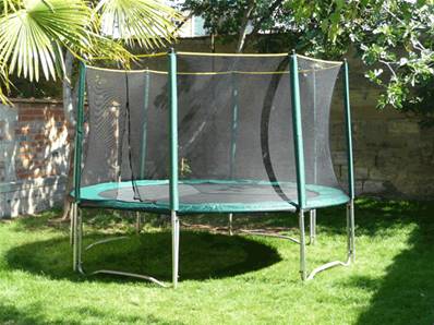 Trampoline Booster 360 cm avec filet de protection + echelle