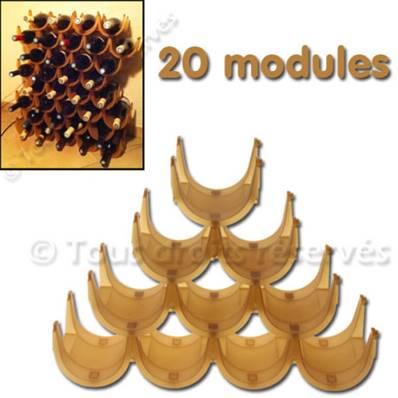 casier range bouteille de vin modulable (20 bouteilles)