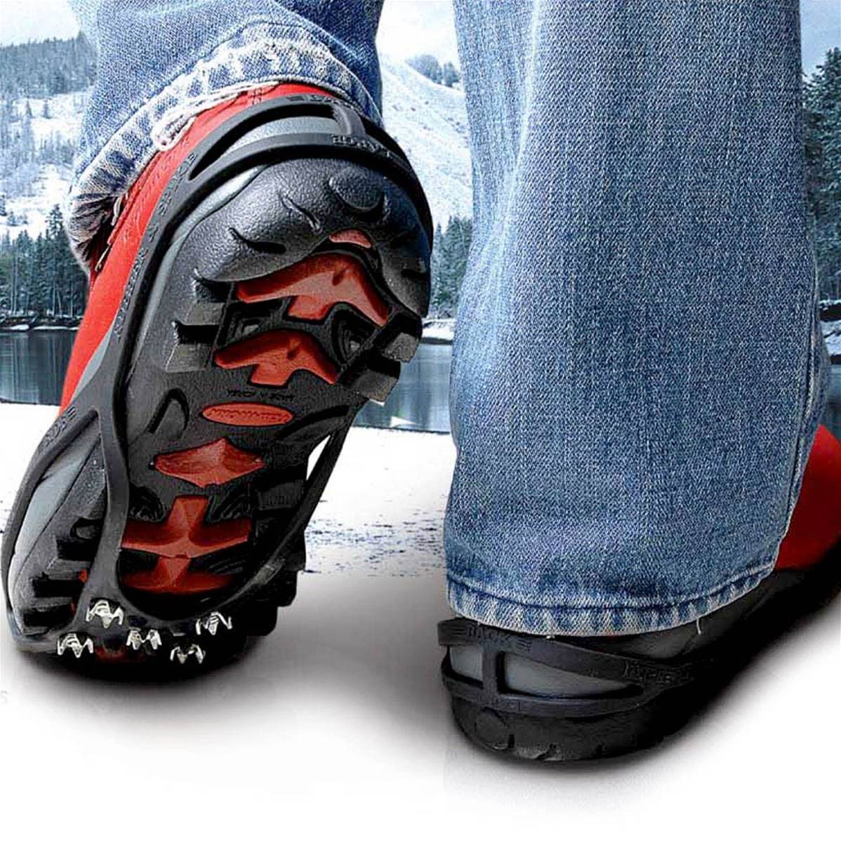 Chaines à neige pour chaussure, anti-glisse, crampons pour chaussures  anti-verglas