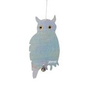 Effaroucheur réfléchissant en forme de hibou (lot de 2) avec clochettes