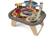 Table et circuit de train en bois avec aeroport kidkraft 