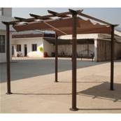 Pergola en aluminium 3x3 metres avec toit retractable 