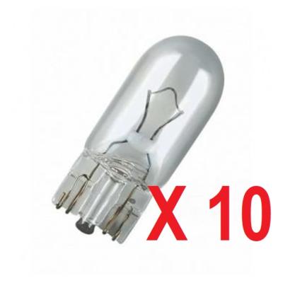 Lot de 10 ampoules 12V 5W Sans CULOT - éclairage vehicules