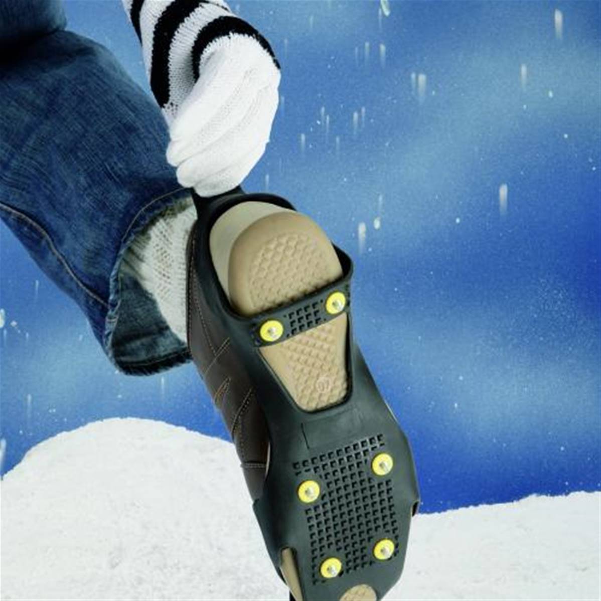 Crampons antidérapants à 8 dents Chaussures couvrent la glace Attraper la  neige Surchaussures extérieures