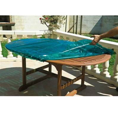 Housse de protection pour plateau dessus de table ronde exterieur diam 180 cm