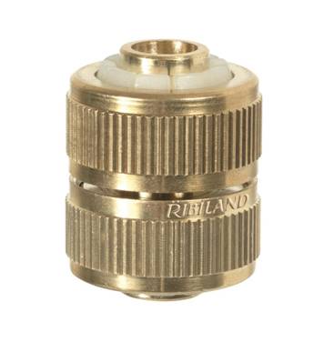 Raccord réparateur en laiton pour tuyau arrosage 15 mm