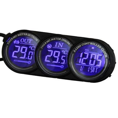 Thermometre digital pour voiture interieur exterieur alarme gel