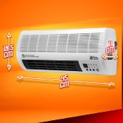  Chauffage radiateur ceramique mural 2000W avec télécommande pour chauffe rapide 