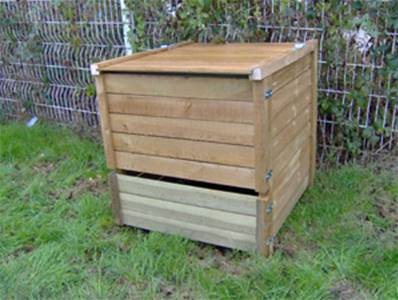 Le composteur de jardin en bois 650L pour faire le compost
