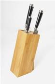 Bloc couteau de cuisine universel en bambou 