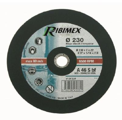 Disque plat à tronçonner l'inox pour meuleuse diametre 230 (230x2,0x22,2)