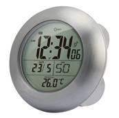 Horloge pendule digital étanche pour salle de bain avec date et temperature 