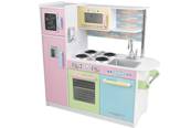 Cuisine dinette en bois pour enfant taille XXL couleur rose princesse