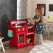 KidKraft cuisine dinette en bois vintage rouge