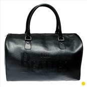  Sac de voyage ou de sport aspect cuir Les Beatles Black Logo