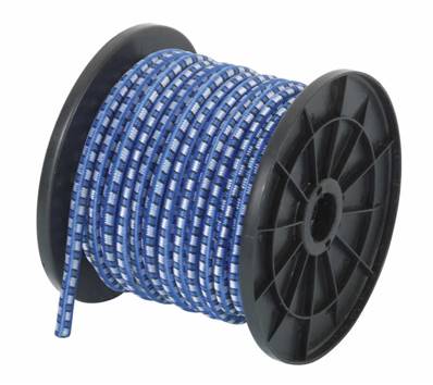 Corde cable elastique en bobine - rouleau 20 metres diam 8 mm