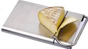 Coupe fromage a fil en inox avec plateau
