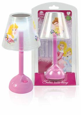 Lampe de chevet bureau veilleuse solaire Princesse Disney