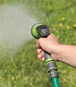 Pistolet d'arrosage de jardin avec compteur de consommation d’eau en temps réel