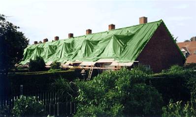 bache de protection pour toiture et toit 12x8 m 100% impermeable 