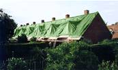 bache pour toiture - couverture de toit 8x5 m ultra lourde