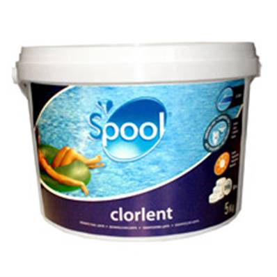 Chlore lent pour piscine en galet de 200 grs seau 5 kilos