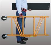 Echelle echaffaudage roulant en acier double etagere