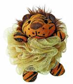 Eponge pour enfant bébé modele tigre fleur de tulles