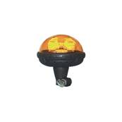 Gyrophare ellipse orange sur tige flexible 12V