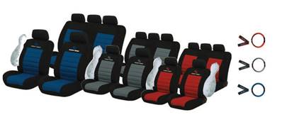 Housse de siege + couvre volant portege ceinture sport series