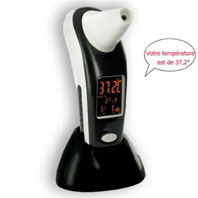 Thermometre digital frontal ou oreille pour bebe enfant et adulte