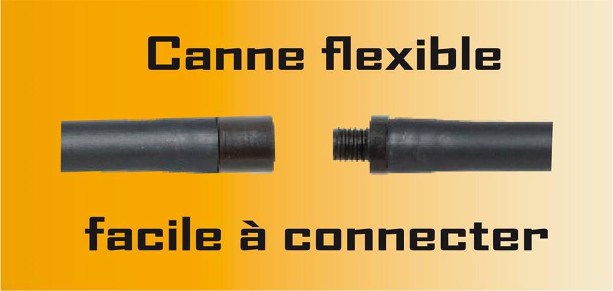 Canne de ramonage ou débouchage 140 cm flexible à l'unité Ribimex